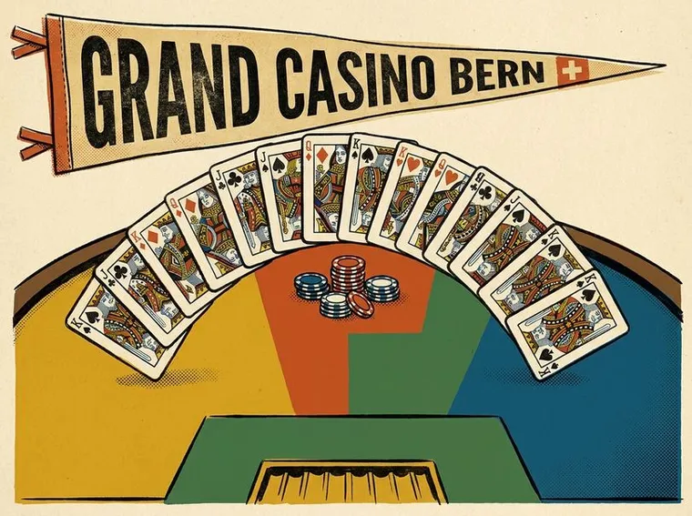 Poker spielen und Einsätze tätigen (Grand Casino Bern)